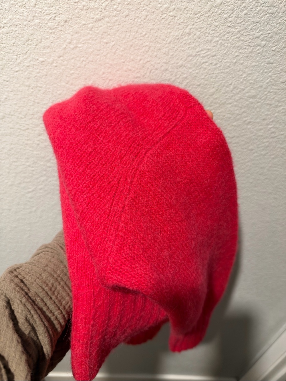Cos pink wool Mock Neck Knit Sweater - Picture 6 of 6